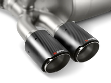 Load image into Gallery viewer, Akrapovic 14-17 BMW M3/M4 (F80/F82) Tail Pipe Set (Carbon) - Back View