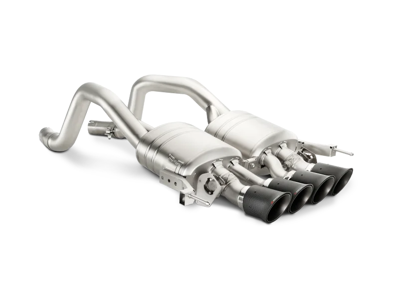 Akrapovic 14-17 Chevrolet Corvette Z06 (C7) Slip-On Line (Titanium) w/ Carbon Tips - Main Product View