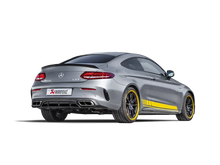 Load image into Gallery viewer, Akrapovic 16-17 AMG C63 Coupe Evolution Line Cat Back (Titanium) w/ Carbon Tips (Req. Link Pipe) - Back View
