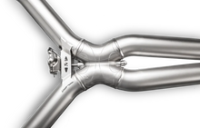 Load image into Gallery viewer, Akrapovic 16-17 AMG C63 Coupe Evolution Line Cat Back (Titanium) w/ Carbon Tips (Req. Link Pipe) - Installation View
