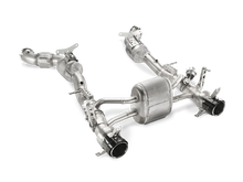 Load image into Gallery viewer, Akrapovic 16-17 Ferrari 488 GTB/488 Spyder Slip-On Line (Titanium) w/ Carbon Tips - Side View