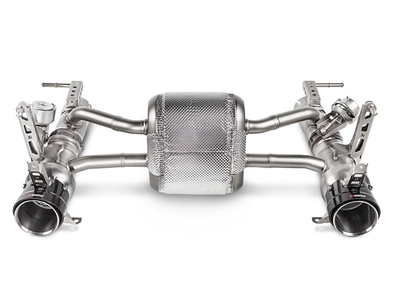Akrapovic 16-17 Ferrari 488 GTB/488 Spyder Slip-On Line (Titanium) w/ Carbon Tips - Additional View 7