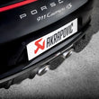 Load image into Gallery viewer, Akrapovic 16-17 Porsche 911 Carrera S/4/4S/GTS (991.2) Slip-On Line (Titanium) w/ Titanium Tips - Back View