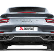 Load image into Gallery viewer, Akrapovic 16-17 Porsche 911 Turbo/Turbo S (991.2) Rear Carbon Fiber Diffuser - High Gloss - Detail View