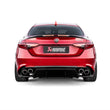 Load image into Gallery viewer, Akrapovic 17-19 Alfa Romeo Giulia Quadrifoglio Evolution Line Cat Back (Titanium) w/Link Pipes - Side View