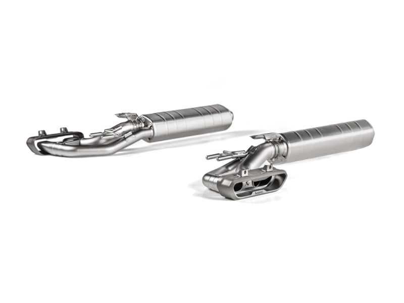 Akrapovic 19-24 Mercedes-AMG G 500 Evolution Exhaust - Titanium - Side View