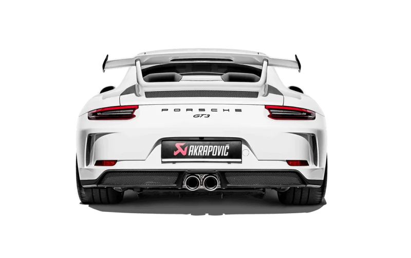 Akrapovic 2018 Porsche 911 GT3 (991.2) Slip-On Race Line (Titanium) w/Titanium Tail Pipe Set - Main Product View
