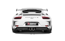 Load image into Gallery viewer, Akrapovic 2018 Porsche 911 GT3 (991.2) Slip-On Race Line (Titanium) w/Titanium Tail Pipe Set - Main Product View