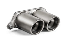 Load image into Gallery viewer, Akrapovic 2018 Porsche 911 GT3 (991.2) Tail Pipe Set (Titanium) - Side View