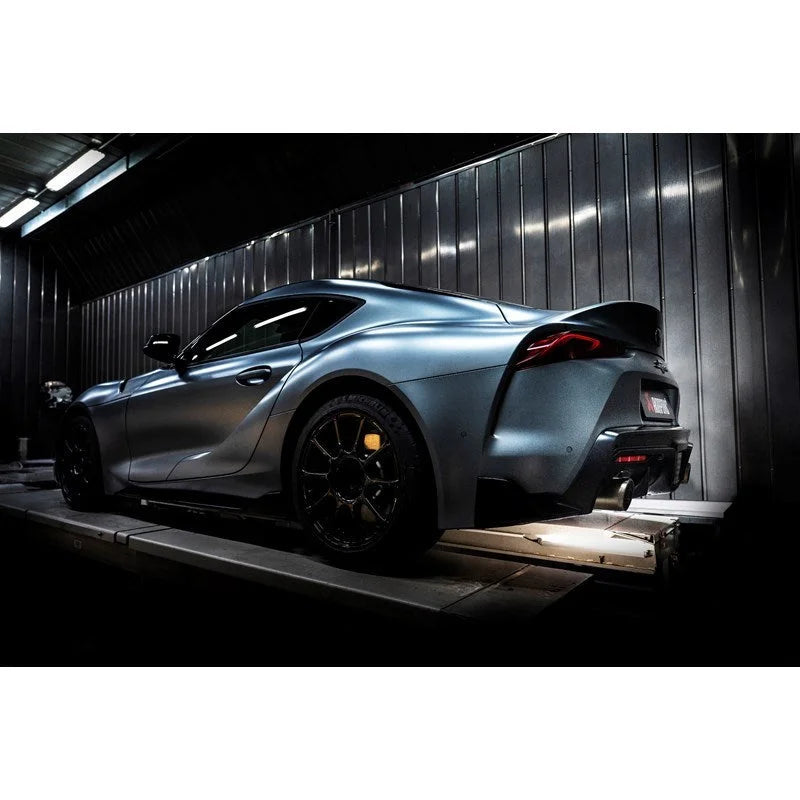 Akrapovic 2019 Toyota Supra (A90) Slip-On Line (Titanium) - Detail View