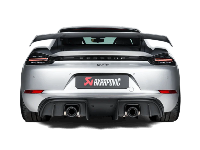 Akrapovic 2020+ Porsche Cayman GT4 (718) Slip-On Race Line (Titanium) (Req Tips / Option 2) - Main Product View