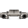 Load image into Gallery viewer, Akrapovic 2020+ Porsche Cayman GT4 (718) Slip-On Race Line (Titanium) (Req Tips / Option 2) - Side View