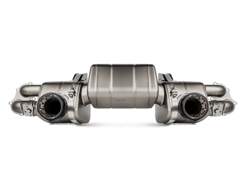 Akrapovic 2020+ Porsche Cayman GT4 (718) Slip-On Race Line (Titanium) (Req Tips / Option 2) - Side View