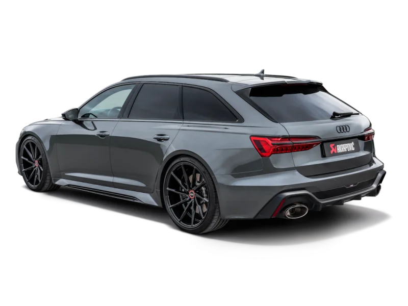 Akrapovic 2023 Audi RS6 Avant (C8) Evolution Line Cat Back (Titanium) (Req Link Pipe Set) - Side View