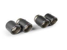Load image into Gallery viewer, Akrapovic 2024+ BMW M5 (G90,G99) Round Carbon Fiber Tail Pipe Set - Side View