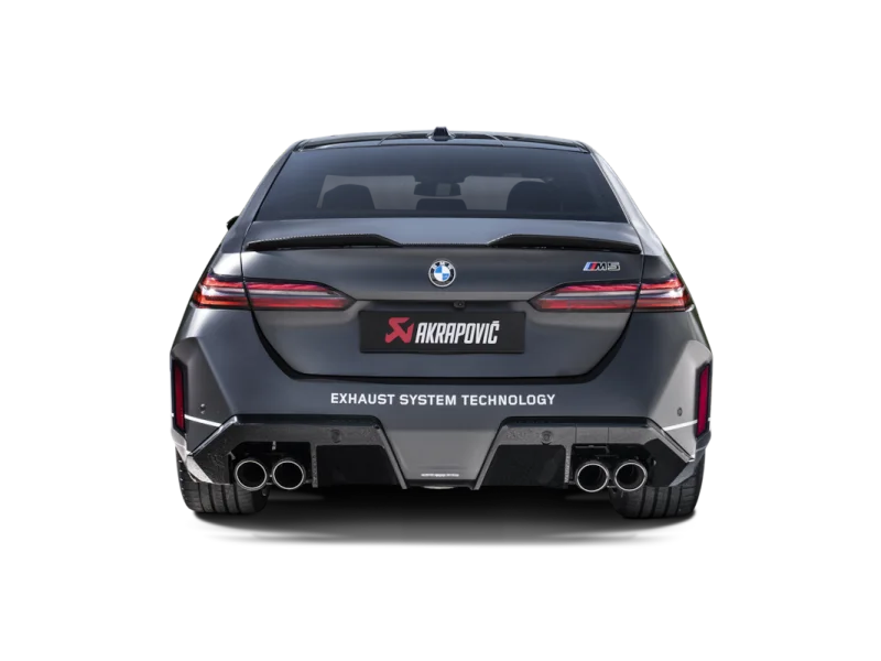 Akrapovic 2024+ BMW M5 (G90,G99) Round Carbon Fiber Tail Pipe Set - Detail View