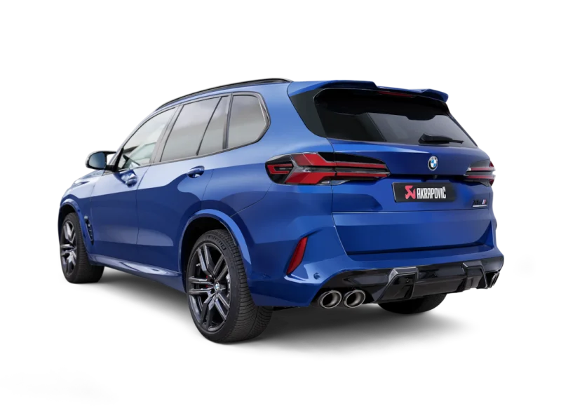 Akrapovic 2024+ BMW X5M / X6M (Face Lift) Slip-On Line (Titanium) w/Carbon Fiber Tips - Main Product View