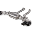 Load image into Gallery viewer, Akrapovic 2024+ BMW X5M / X6M (Face Lift) Slip-On Line (Titanium) w/Carbon Fiber Tips - Side View