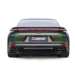 Load image into Gallery viewer, Akrapovic 2024+ Porsche Panamera Slip-On Line (Titanium) w/ Carbon Tips: Requires V6 or V8 fit kit - Side View