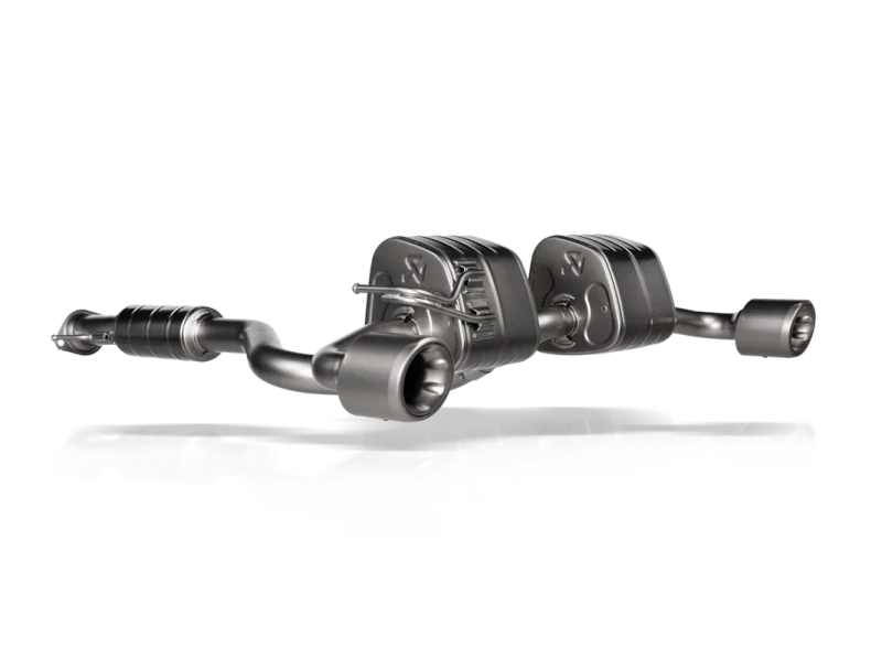 Akrapovic 2024+ Toyota GR/GRMN Yaris Slip-On Race Line (Titanium) - Side View