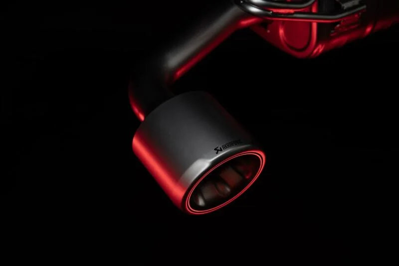 Akrapovic 2024+ Toyota GR/GRMN Yaris Slip-On Race Line (Titanium) - Detail View