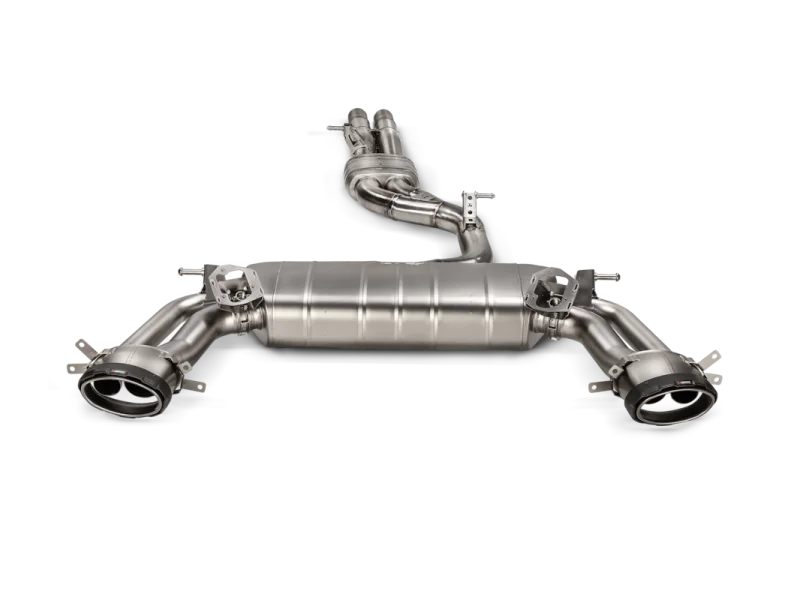 Akrapovic 2025+ Audi RS3 Sedan (8Y FL) Evolution Line Catback - Titanium: Req. P-HF1636 control kit - Side View
