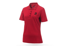 Load image into Gallery viewer, Akrapovic Corpo Polo Red Womens - 2XL - Side View
