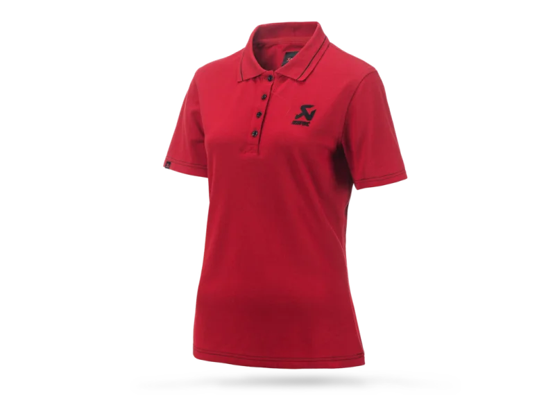 Akrapovic Corpo Polo Red Womens - L - Side View