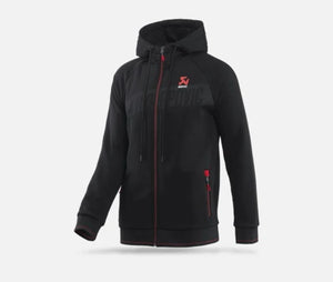 Akrapovic Mens Corpo Zip Hoodie Black - Large - Main Product View