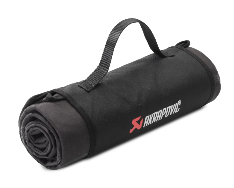Akrapovic Picnic Blanket - Black/Grey - Side View