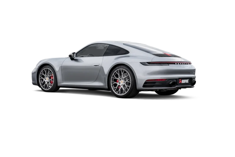 Akrapovic Porsche 911 Carrera /S/4/4S/GTS/Cabriolet/Targa/Dakar (992) Slip-On Line Titanium Exhaust - Detail View