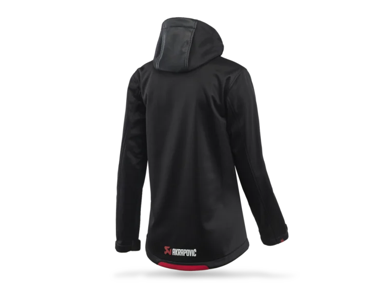 Akrapovic Womens Corpo Softshell Jacket Black - M - Detail View