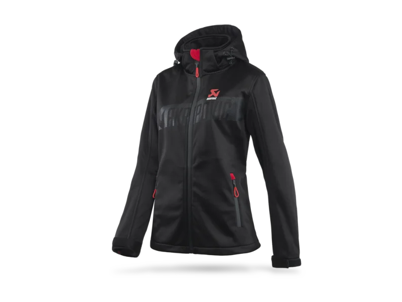 Akrapovic Womens Corpo Softshell Jacket Black - S - Main Product View