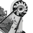 Load image into Gallery viewer, Alan Grove Components SBC Hi-Mt Alt Bracket Driver Side 228L