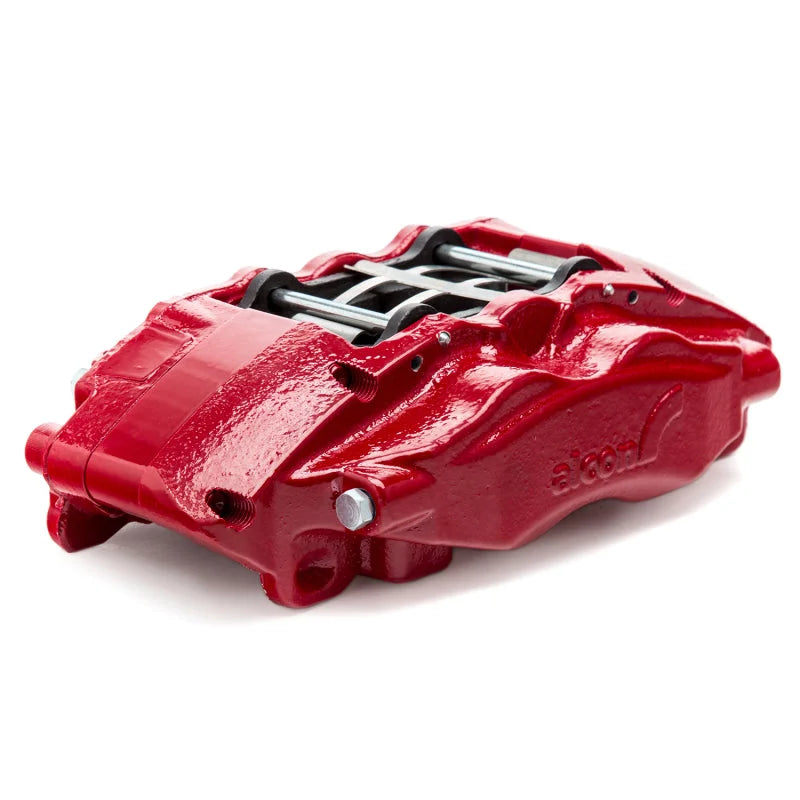 Alcon 10-14/17-18 Raptor/09-17 F150 360x32 Rotors 4-Piston Rear Brake Kit w/o Elect Park Brake - Red - Side View