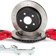 Load image into Gallery viewer, Alcon 2007+ Jeep JK-JL 330x22mm Rotors 4-Piston Calipers Rear Brake Kit (Includes Brake Lines) - Red - Side View