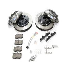 Load image into Gallery viewer, Alcon 2009+ Nissan GT-R R35 380x33mm Rotor 4 Piston Caliper RC4 Rear Axle Kit - Red - Side View