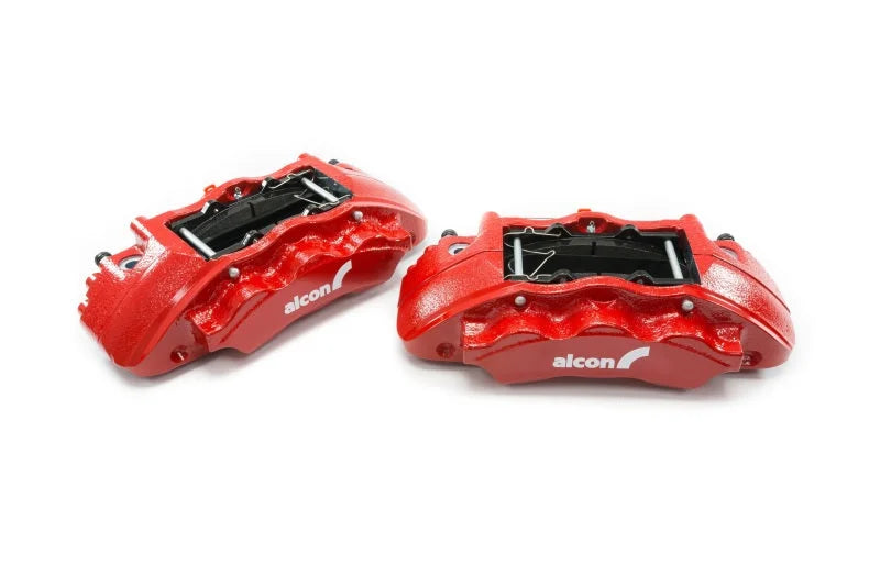 Alcon 2.3L 350x34mm Rotors 6-Piston Calipers Front Brake Kit - Back View