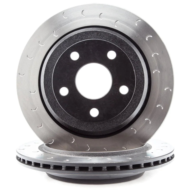 Alcon 330x22mm Rotors 4-Piston Calipers Rear Brake Kit (Includes Brake Lines) - Back View
