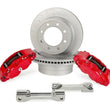 Load image into Gallery viewer, Alcon 363x38mm Rotors 4 Piston Brake Kit - Rear fits 2017-2022 Ford F-250 Super Duty, F-350 Super Duty - Side View