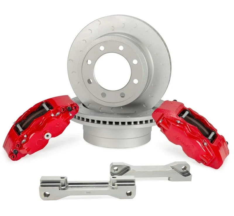 Alcon 363x38mm Rotors 4 Piston Brake Kit - Rear fits 2017-2022 Ford F-250 Super Duty, F-350 Super Duty - Side View