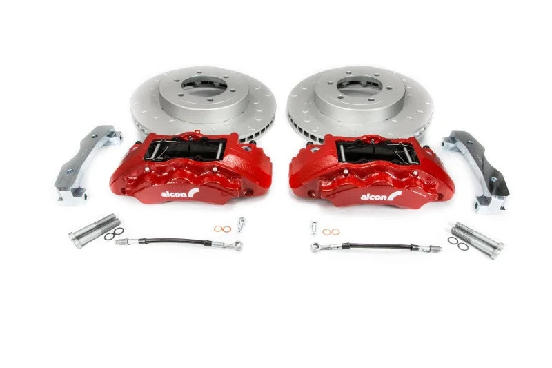 Alcon w/ 17in+ Wheels 352x30mm Rotors 6-Piston Calipers Front Brake Kit - Installation View