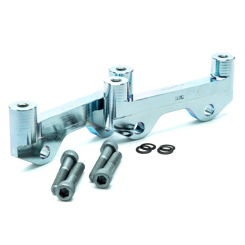 Alcon w/ 6x5.5in Hub 355x22mm Rotor 4-Piston Calipers Rear Brake Upgrade Kit - Back View