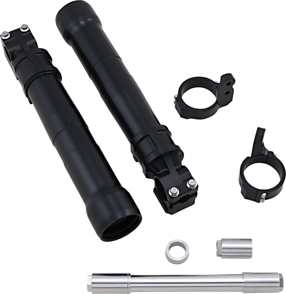 Alloy Art Fork Legs - 49 mm - Lower - Black - Anodized 49LLFX-2ABS - Main Product View