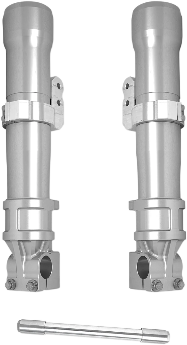 Alloy Art Fork Legs - 49 mm - Lower - Black - Anodized 49LLFX-2ABS - Side View