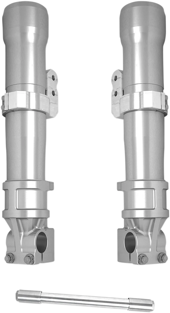 Alloy Art Fork Legs - 49 mm - Lower - Black - Anodized 49LLFX-2ABS - Side View