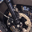 Load image into Gallery viewer, Alloy Art Fork Legs - 49 mm - Lower - Black Anodized 49LLFL-2ABS - Side View