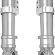 Load image into Gallery viewer, Alloy Art Fork Legs - 49 mm - Lower - Clear Anodized 49LLFL-1ABS - Side View