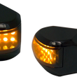 Load image into Gallery viewer, Alloy Art LED Driving/Turn Signal Light - Black - Smoke Lens MRL-4B - Main Product View