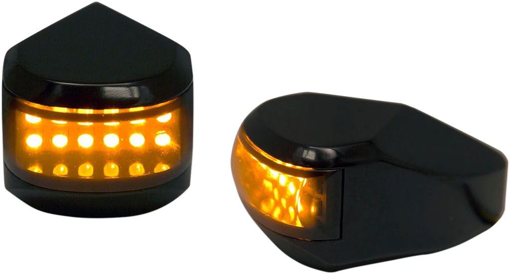 Alloy Art LED Driving/Turn Signal Light - Black - Smoke Lens MRL-4B - Main Product View